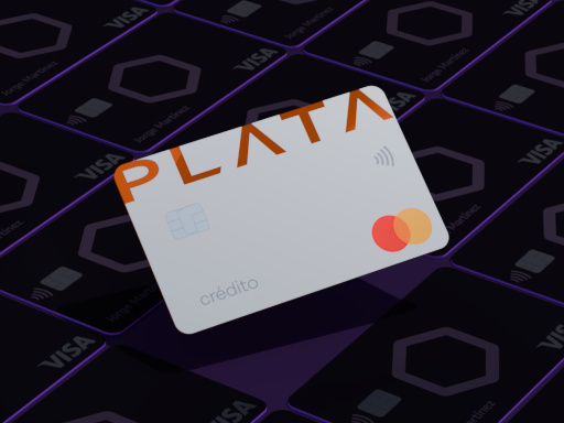 render 3D de la Plata Card.